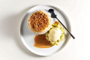 apple crumble souffle