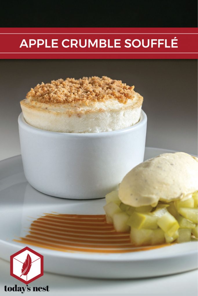 apple crumble souffle