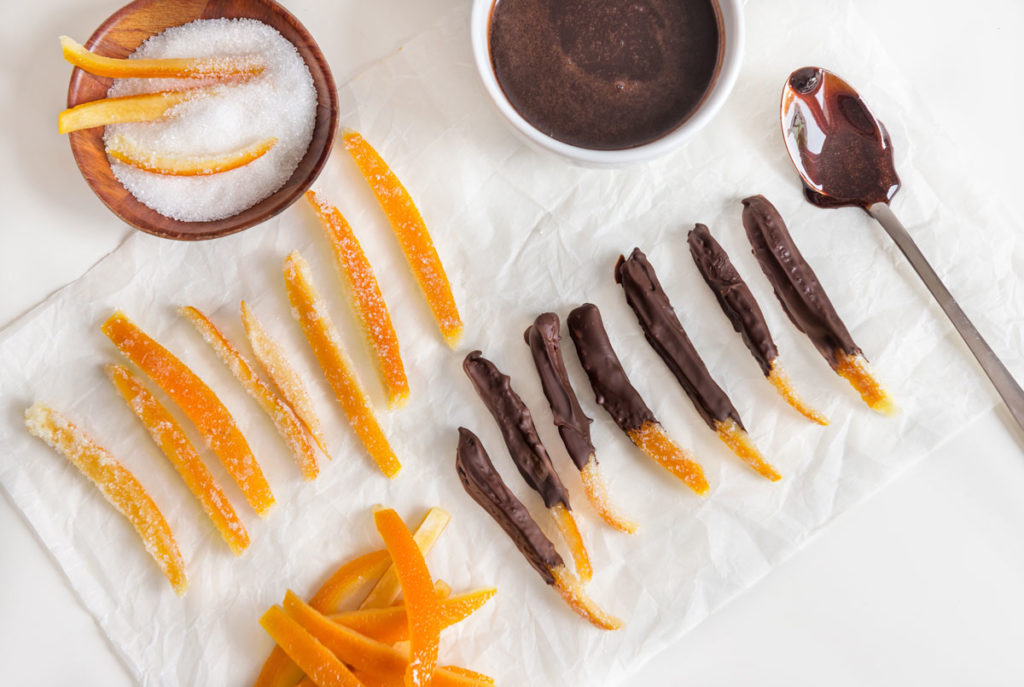 chocolate covered orange peel recipe
