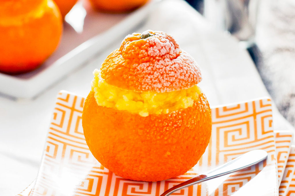 frozen clementine sorbet