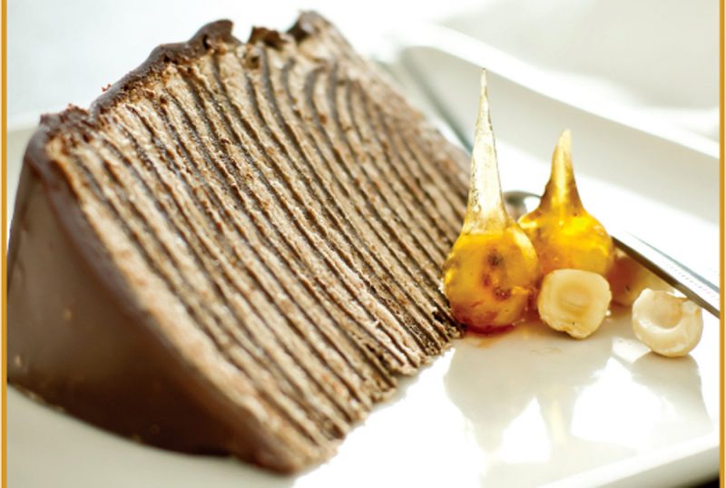 hazelnut chocolate crepe cake recipe