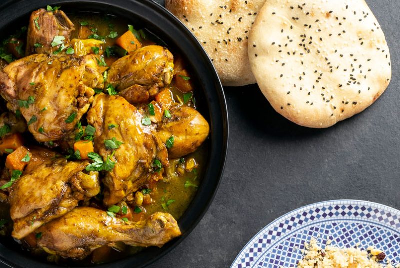 moroccan chicken and butternut squash tagine