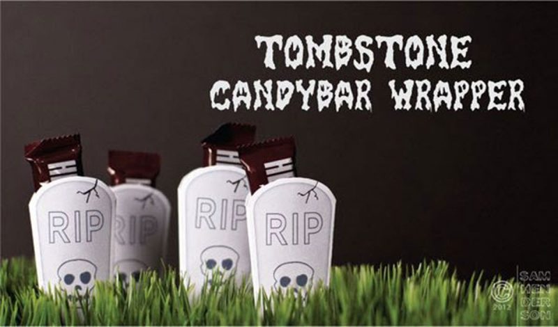 tombstone candy bar wrapper printable