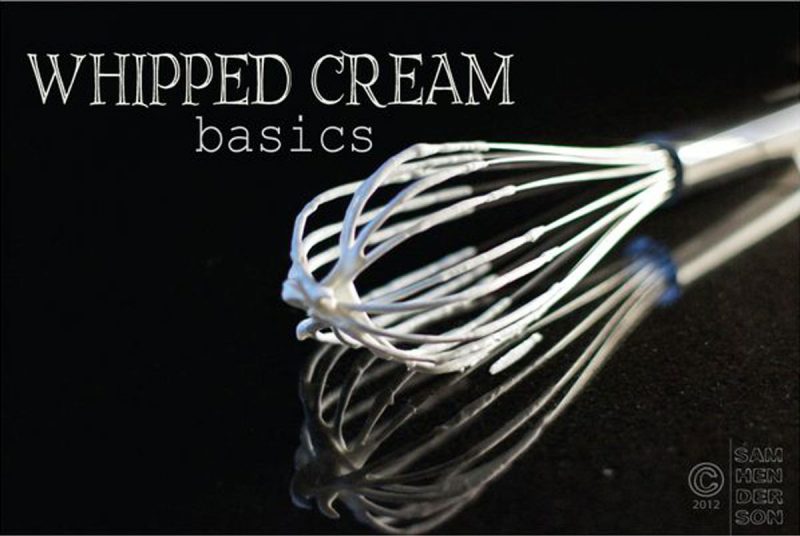 whipped cream basics