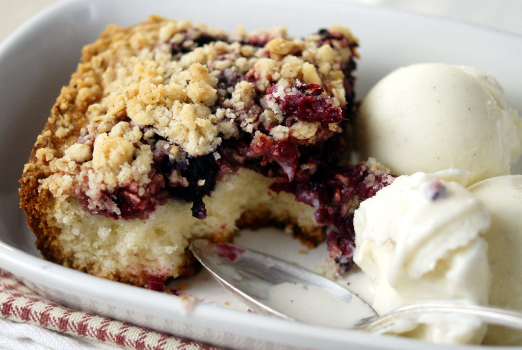 mixed berry buckle recipe