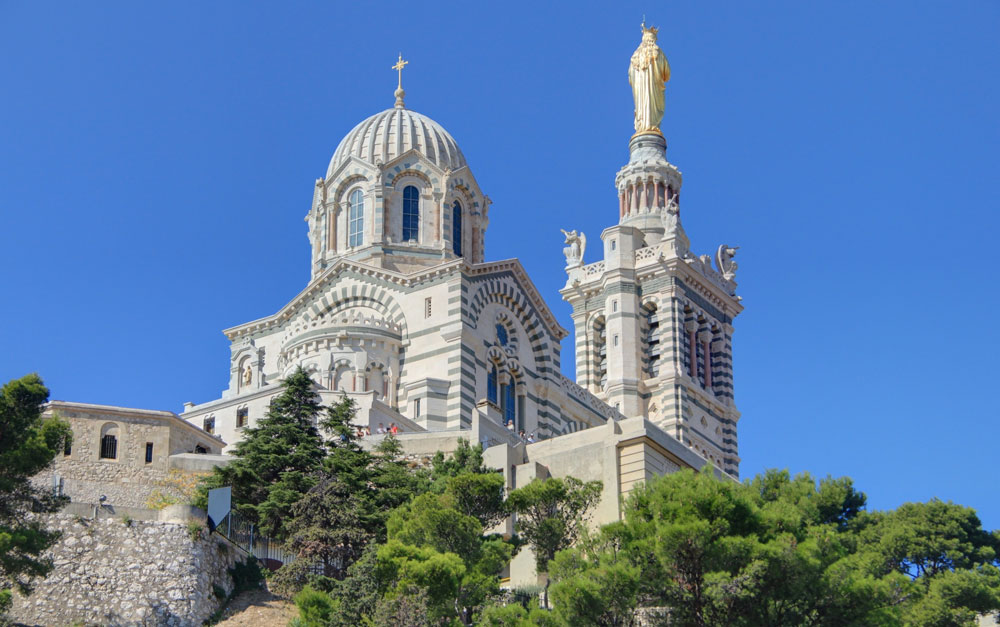 notre dame de la garde in Marseille, France