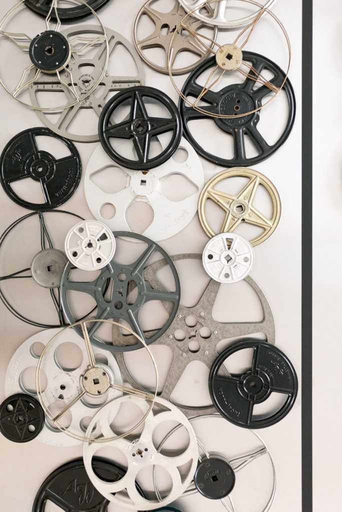 how to make wall art from vintage film reels
