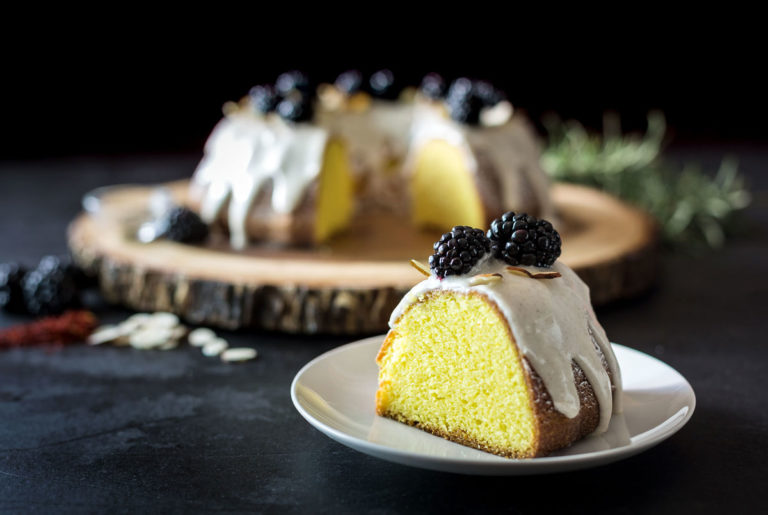 saffron bundt cake with cardamom glaze recipe