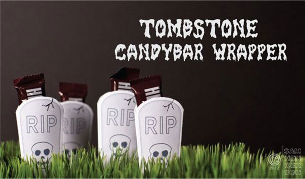 tombstone candy bar wrapper printable